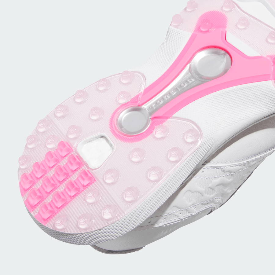 Adidas Ladies MC70 Spikeless Golf Shoes - White/Pink