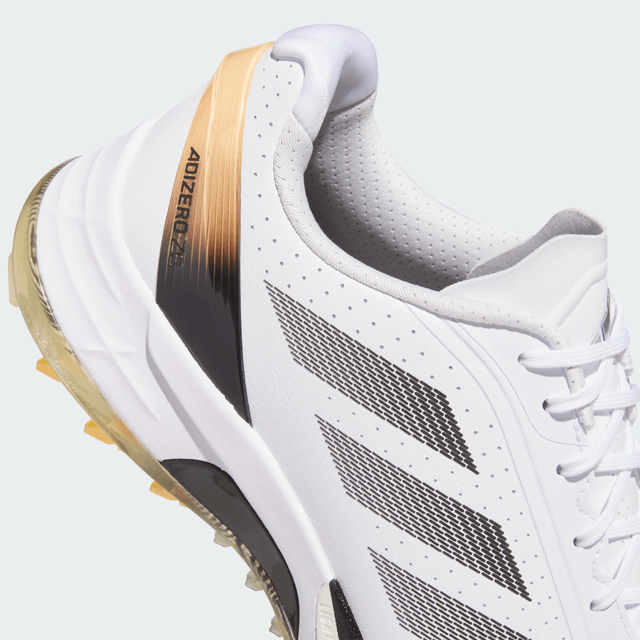 Adidas Adizero ZG Spikeless Golf Shoes - White/Yellow