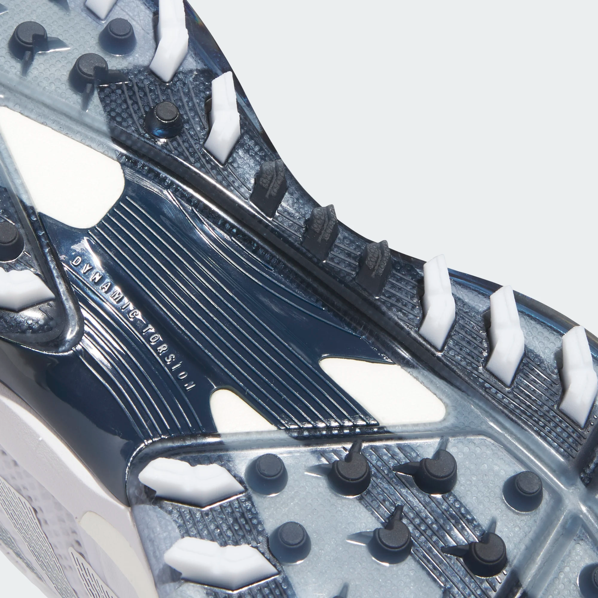 Adidas Adizero ZG Spikeless Golf Shoes - White/Navy