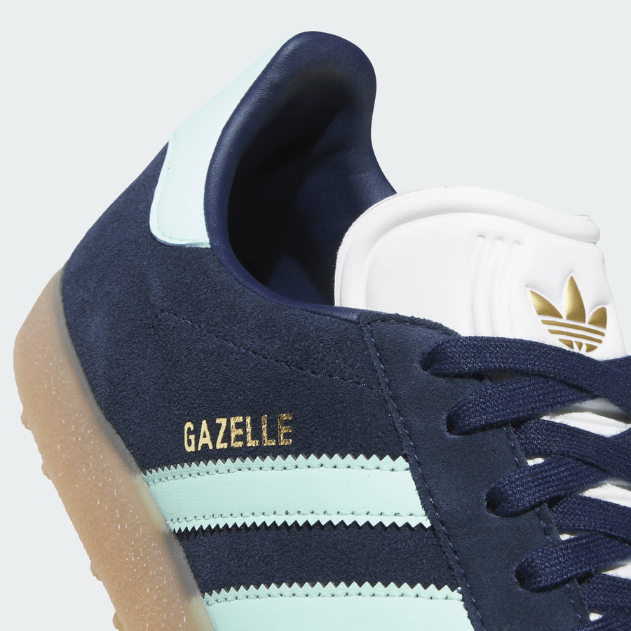 Adidas Gazelle Spikeless Golf Shoes - Navy/Mint