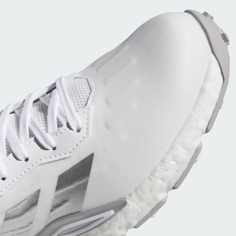 Chaussures de golf sans crampons Adidas Codechaos 27 pour femme - Blanc/Gris