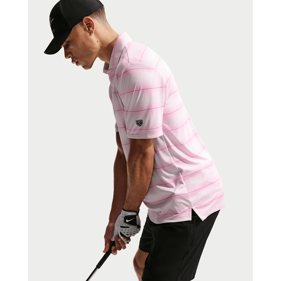 Nike Dri-FIT PAR Stripe Short-Sleeve Golf Polo