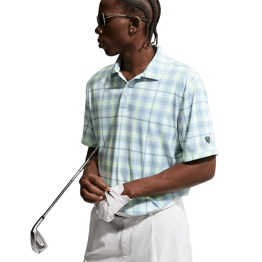 Nike Par Dri-FIT Tartan Short-Sleeve Golf Polo