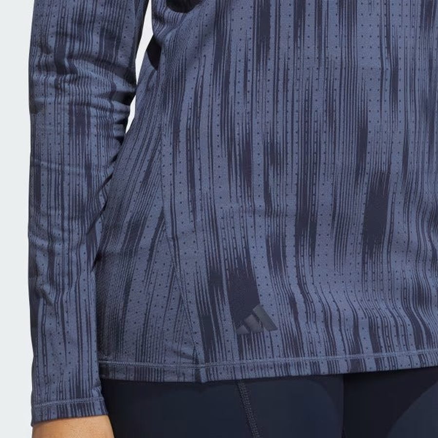 Adidas Ladies Ultimate365 Printed Hoodie - Navy