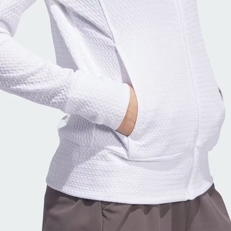 Adidas Ladies Ultimate365 Textured Jacket - White