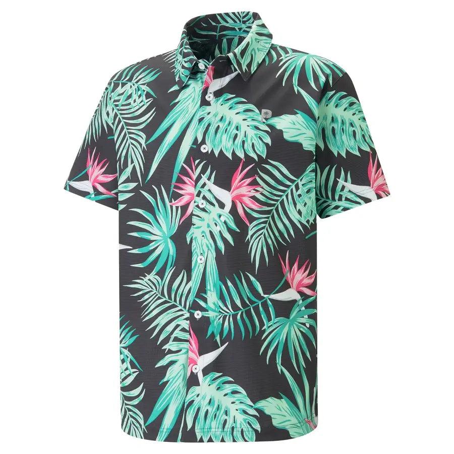 Puma X PTC Paradise Button Down Golf Shirt APP SPECIAL