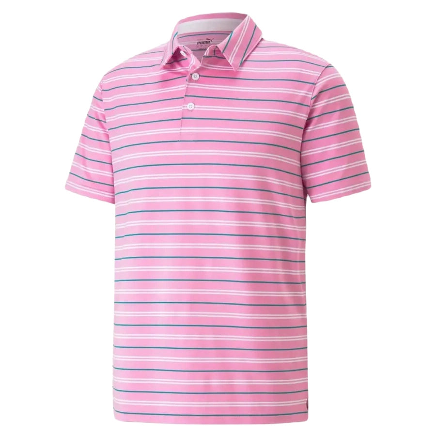 Puma MATTR Striper Golf Polo - Pink