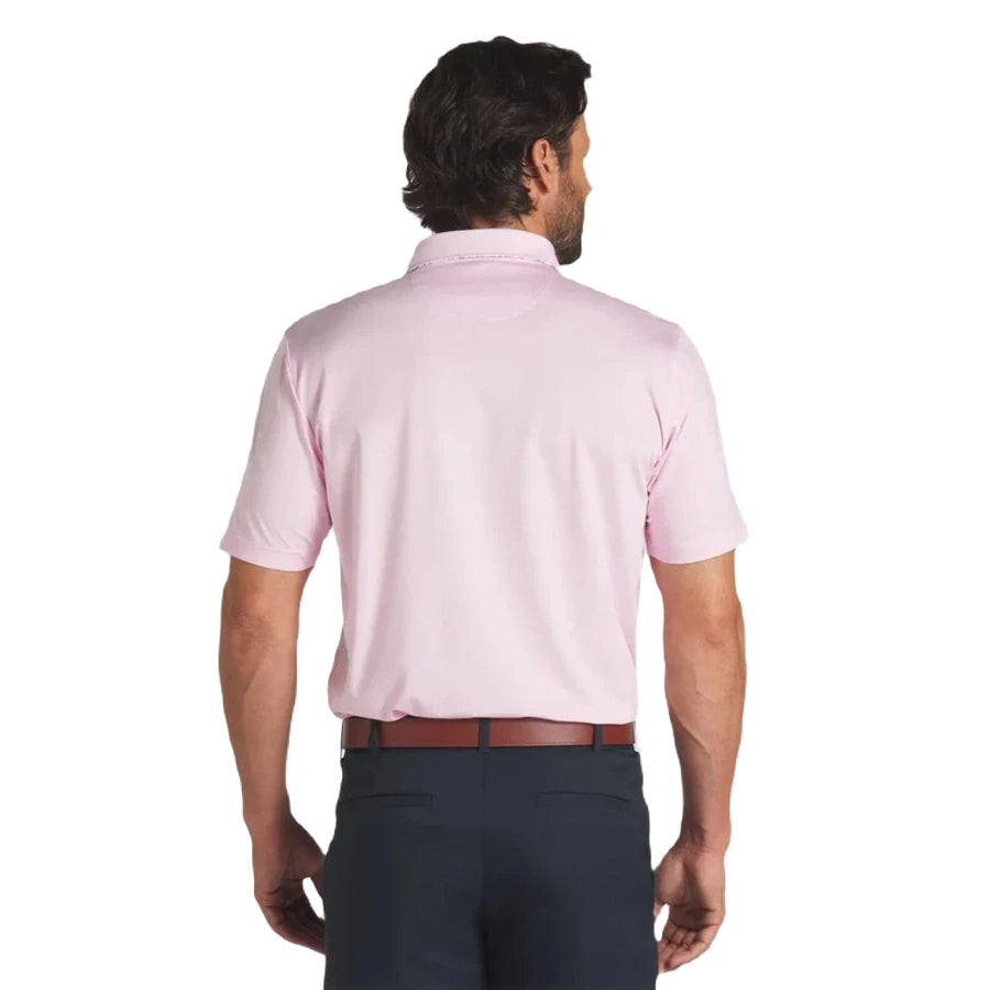Pure AP Floral Trim Golf Polo - Pink