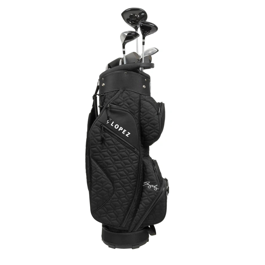 Nancy Lopez Signature 19-Piece Cart Bag Package Set - Coal Black