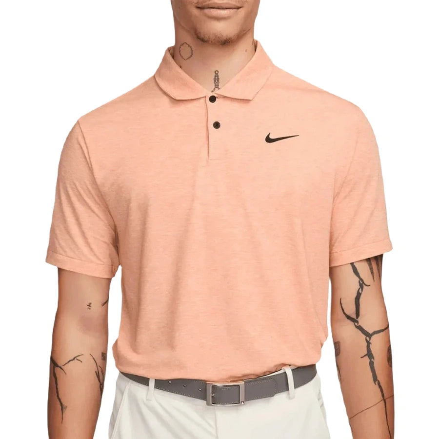 Nike Dri-FIT Tour Men's Solid Heather Golf Polo - Course/Even Nike Dri-FIT Tour Men's Solid Heather Golf Polo - Course/Even