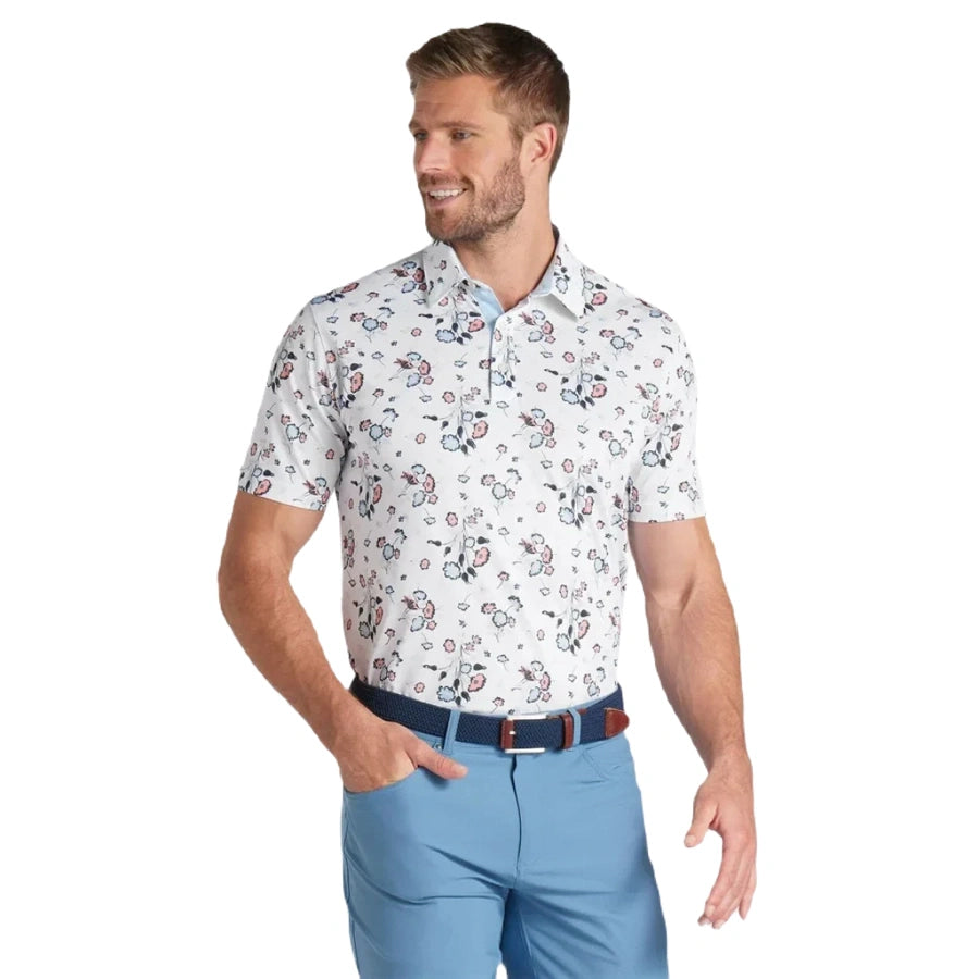 Puma Pique Heirloom Golf Polo - White