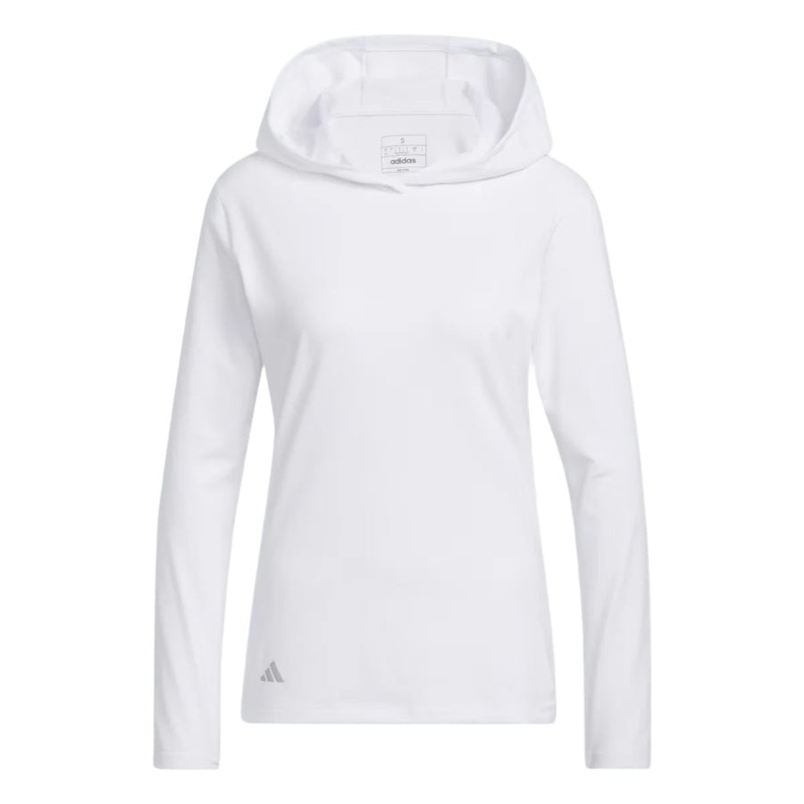 Adidas Ladies Performance Golf Hoodie - White