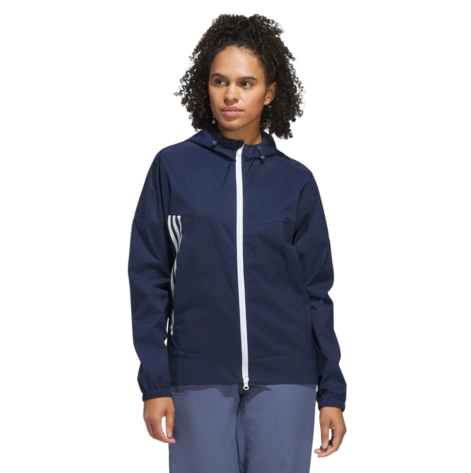 Adidas Ladies 2025 Provisional Rain Jacket - Navy