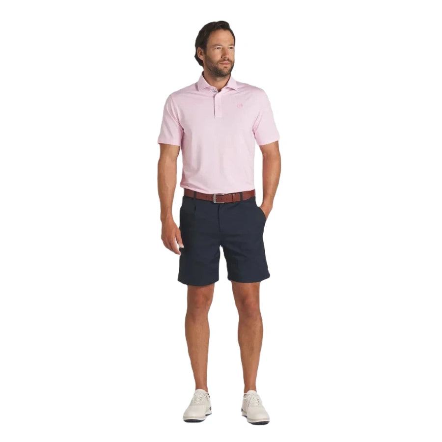 Pure AP Floral Trim Golf Polo - Pink