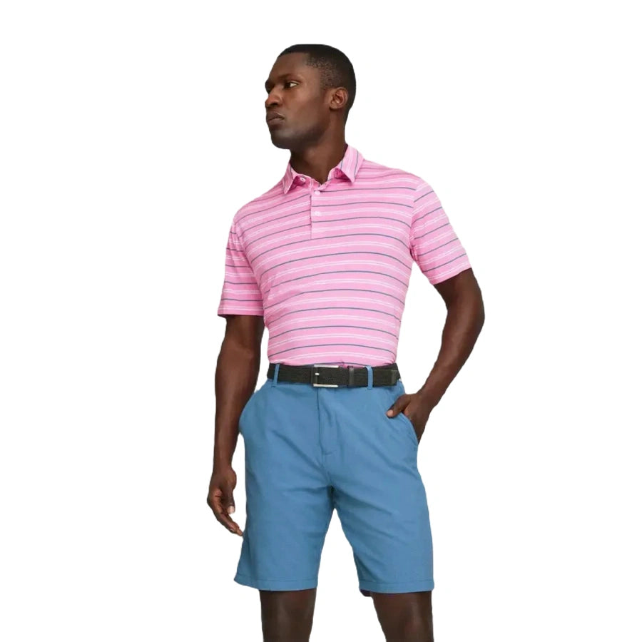 Puma MATTR Striper Golf Polo - Pink