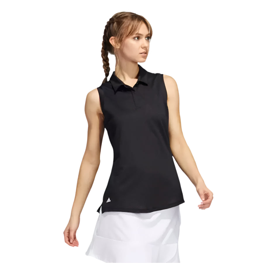 Adidas Sleeveless Polo Shirt Black