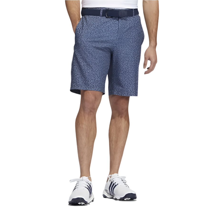 Adidas Abstract-Print Shorts - Blue