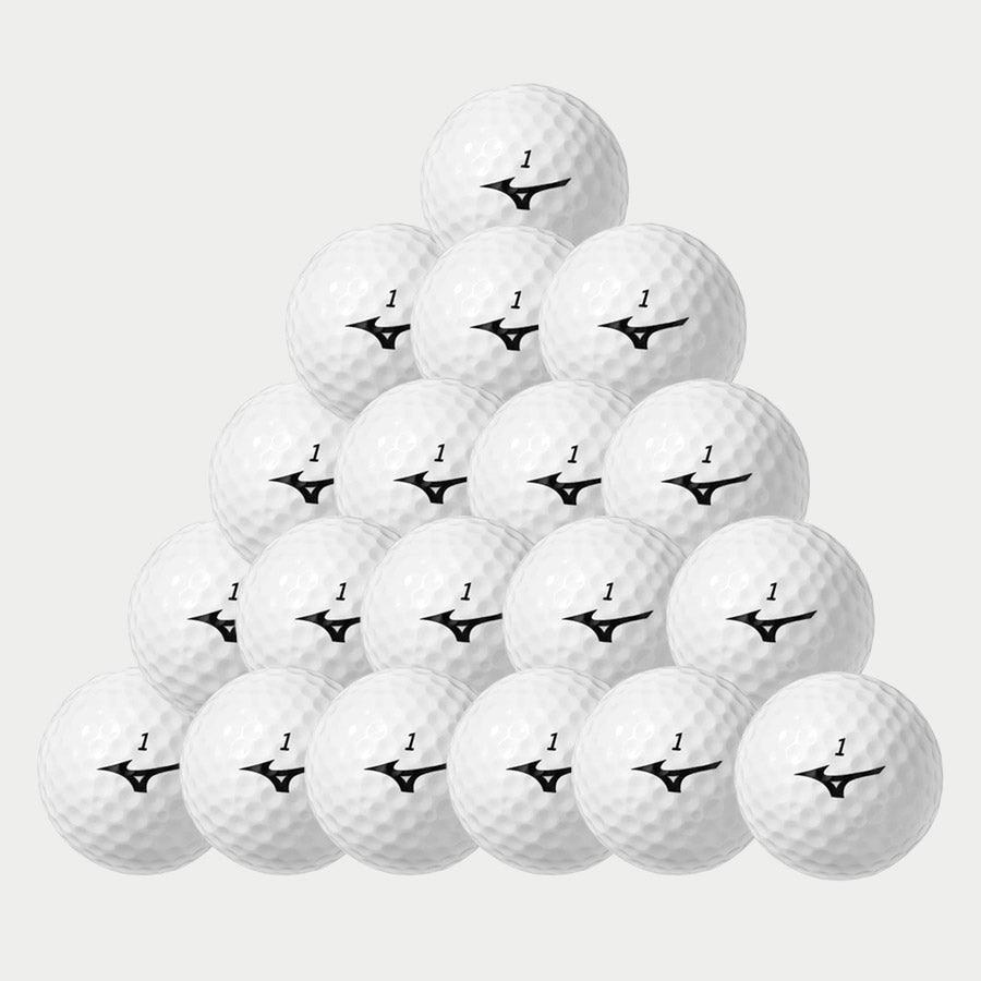 60 Mizuno Mix White Golf Balls - Recycled