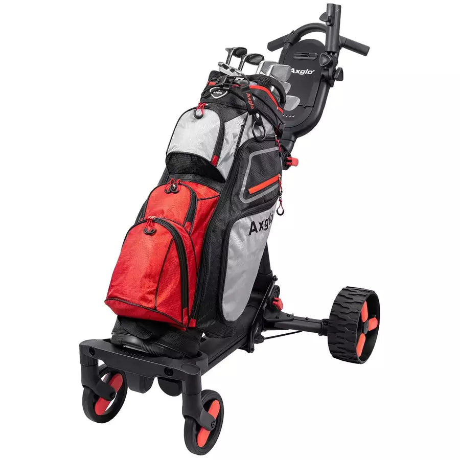 Chariot de golf électrique Axglo E3 avec sac de rangement offert - Noir