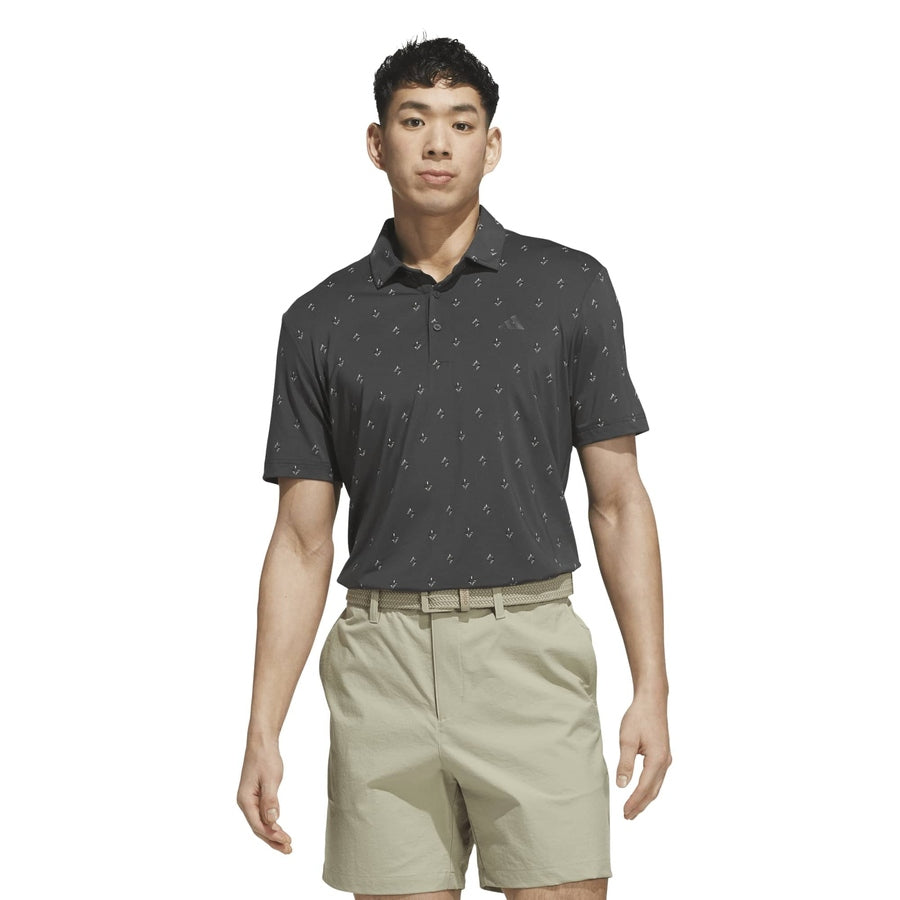 Polo Adidas Ultimate365 Essence Print Climacool - Noir