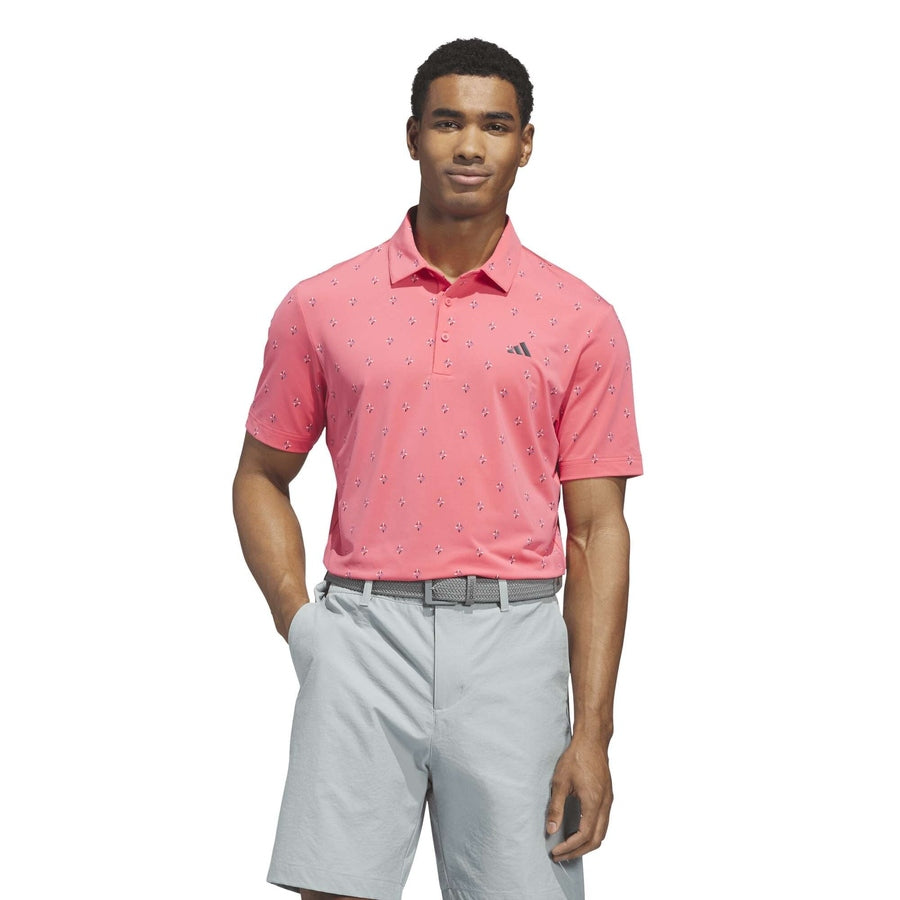 Polo Adidas Ultimate365 Essence Print Climacool - rose