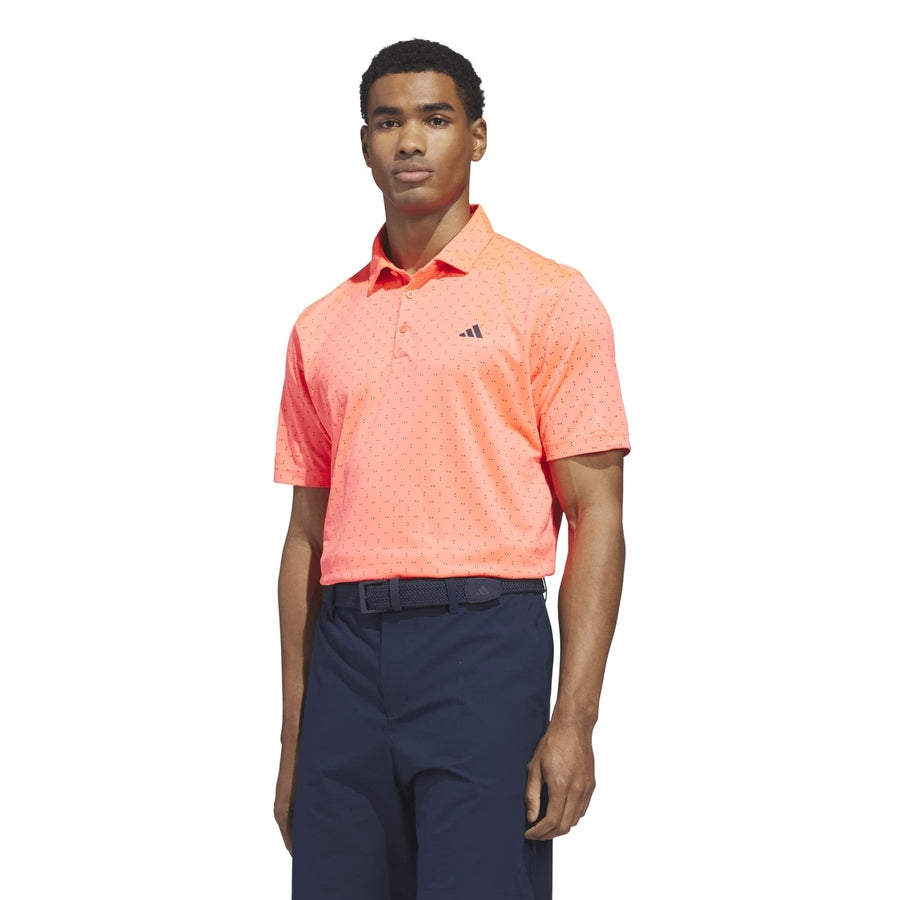 Polo Adidas Performance à imprimé texturé - orange