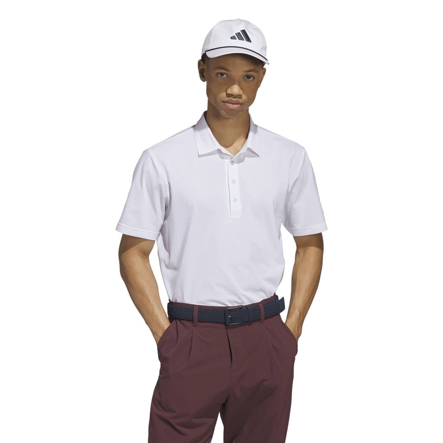 Polo de golf Adidas Ultimate365 Twistknit Tour - blanc