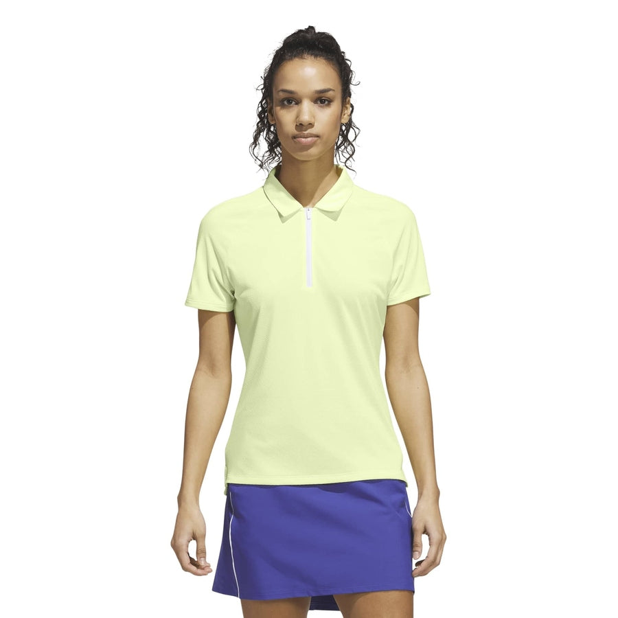 Polo Adidas Ultimate365 Melange Climacool pour femme - jaune