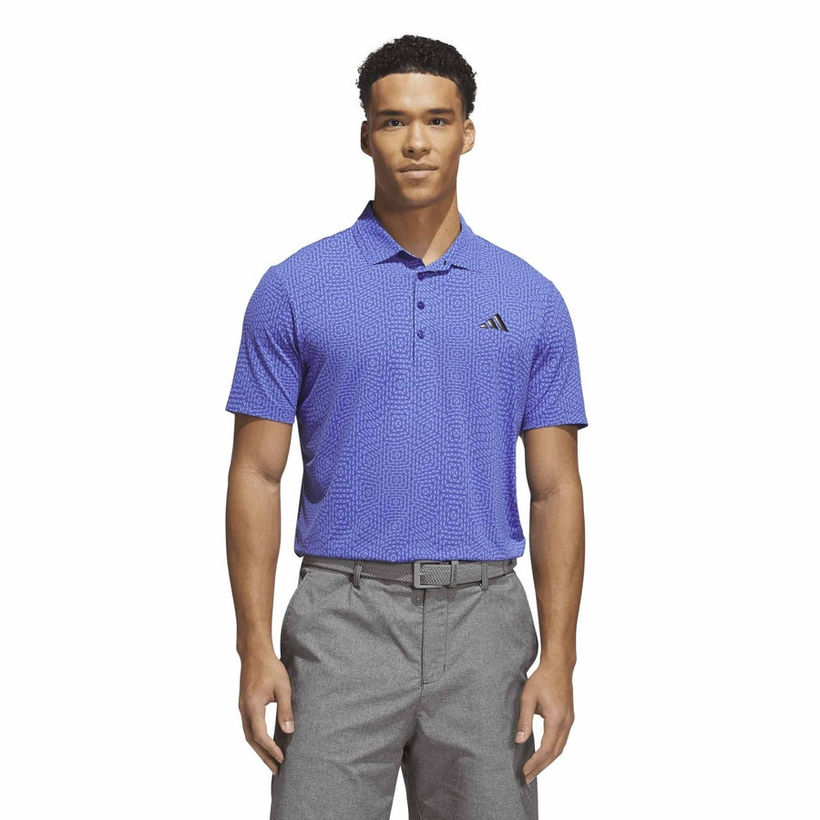 Polo Adidas Ultimate365 Tour Deco à effet frais - bleu
