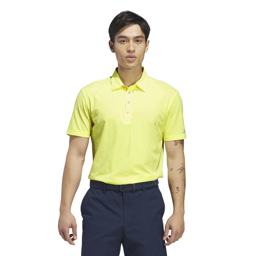 Polo de golf Adidas Ultimate365 Twistknit Tour - jaune