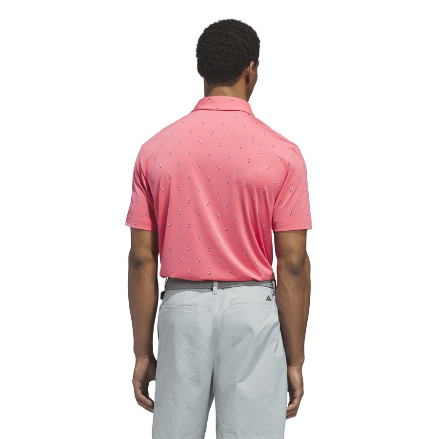 Polo Adidas Ultimate365 Essence Print Climacool - rose