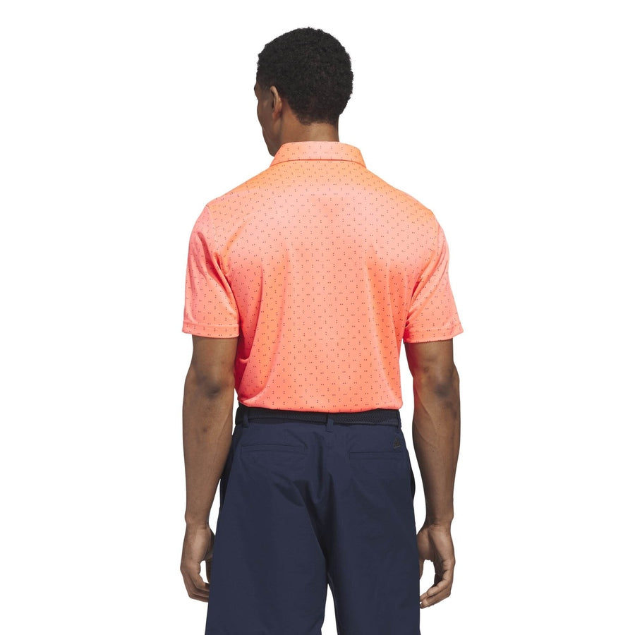 Polo Adidas Performance à imprimé texturé - orange