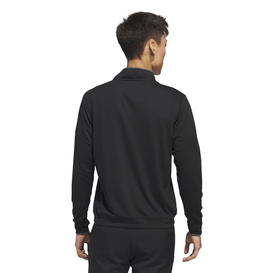 Haut léger Adidas à demi-zip - noir