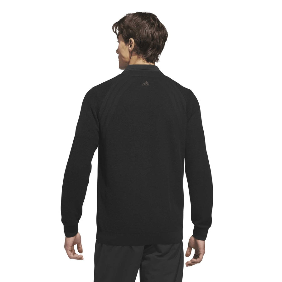 Adidas Ultimate365 Tour Knit Crewneck Sweatshirt - Black