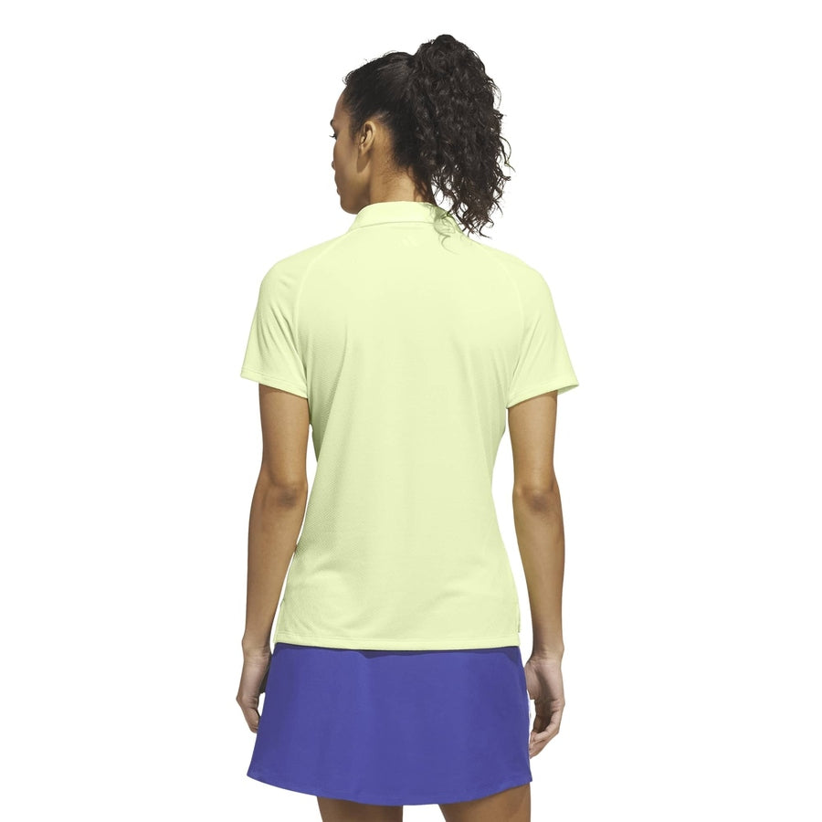 Polo Adidas Ultimate365 Melange Climacool pour femme - jaune