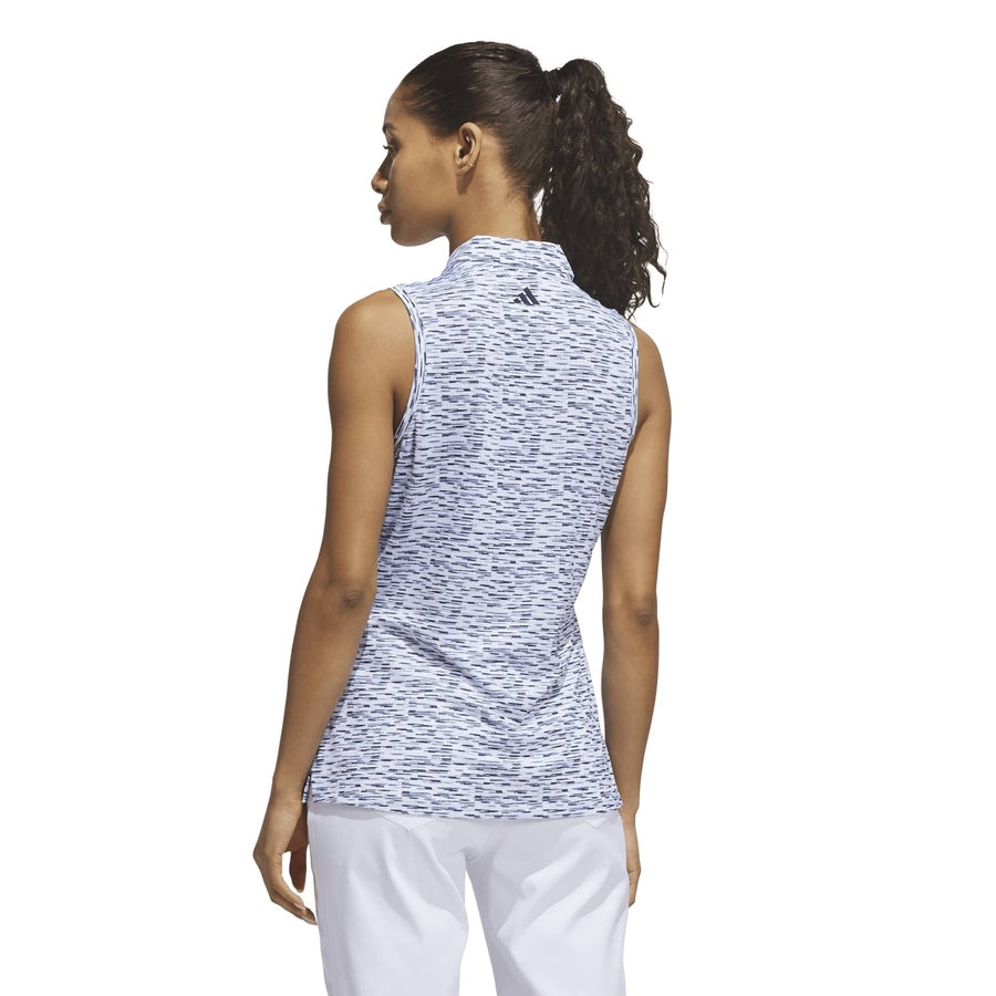 Polo imprimé en maille Climacool Ultimate365 Adidas pour femme - bleu