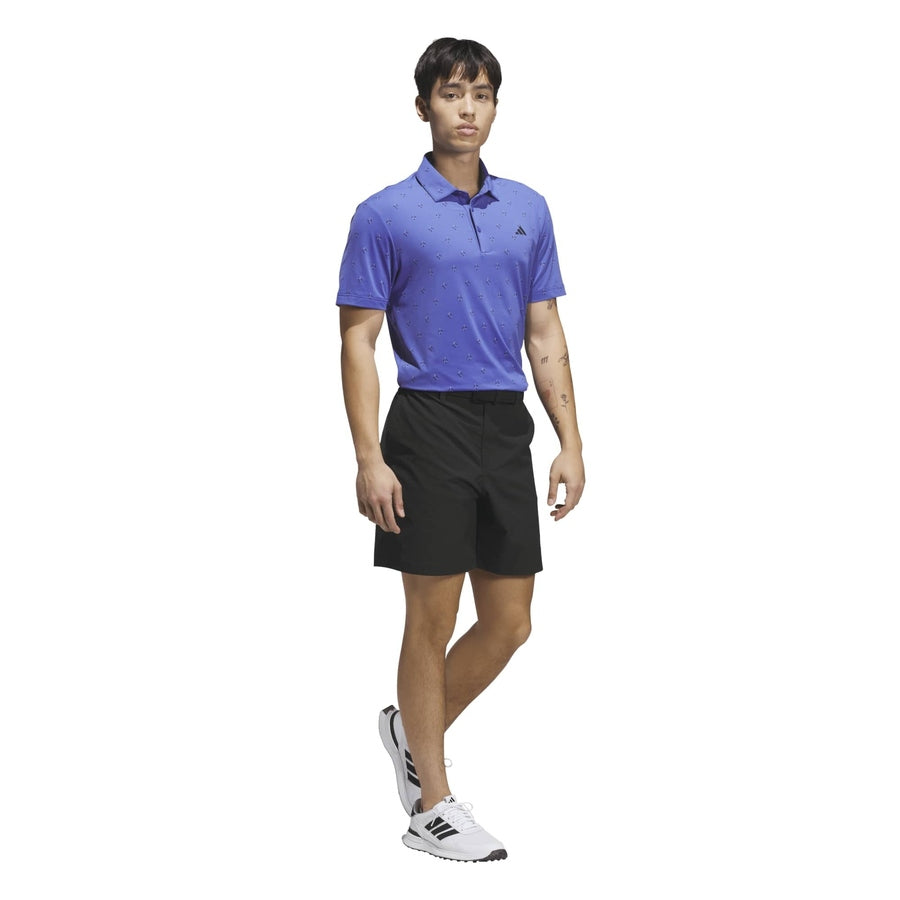 Adidas Ultimate365 Essence Print Climacool Polo Shirt - Blue