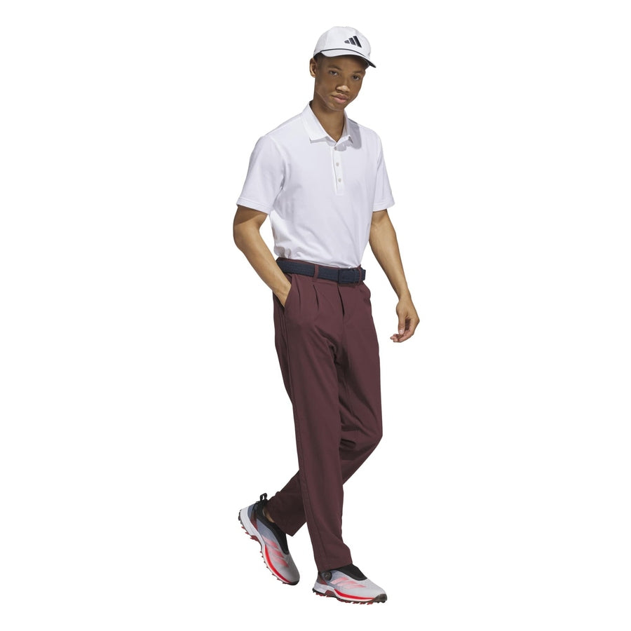 Polo de golf Adidas Ultimate365 Twistknit Tour - blanc
