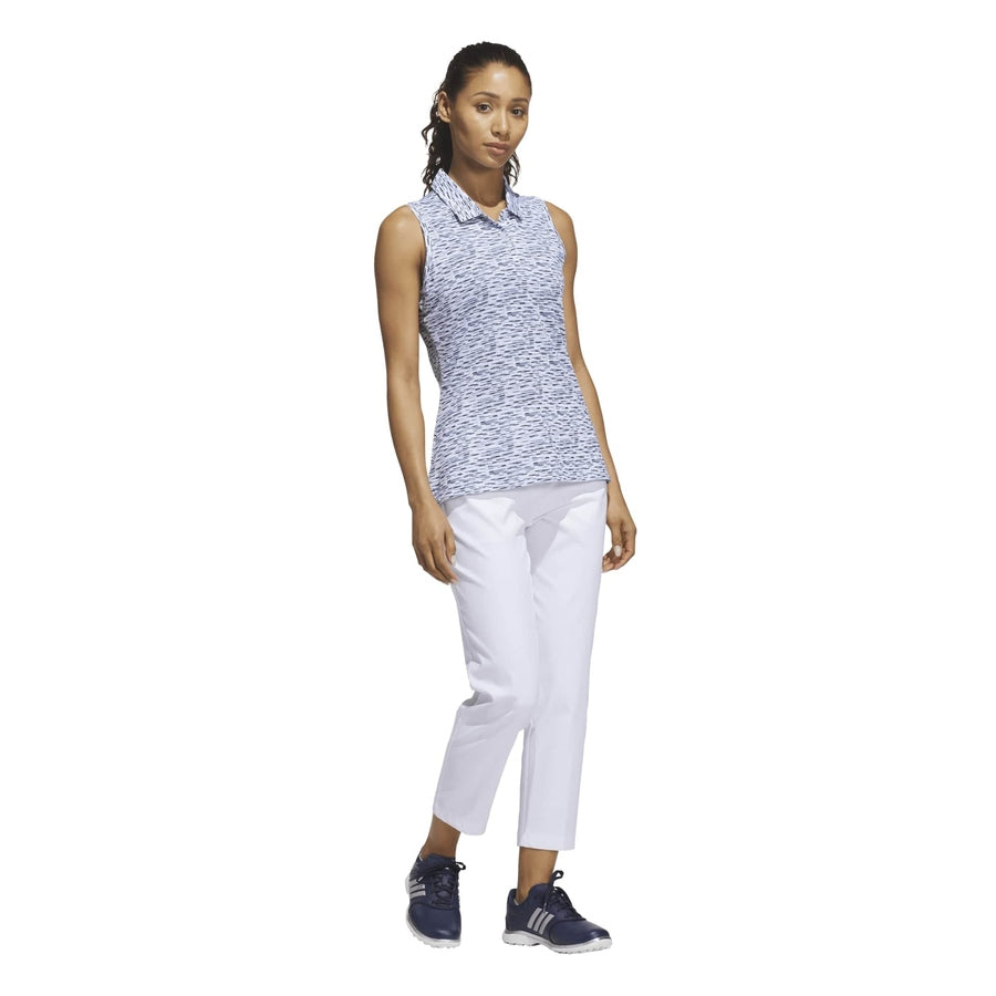 Polo imprimé en maille Climacool Ultimate365 Adidas pour femme - bleu