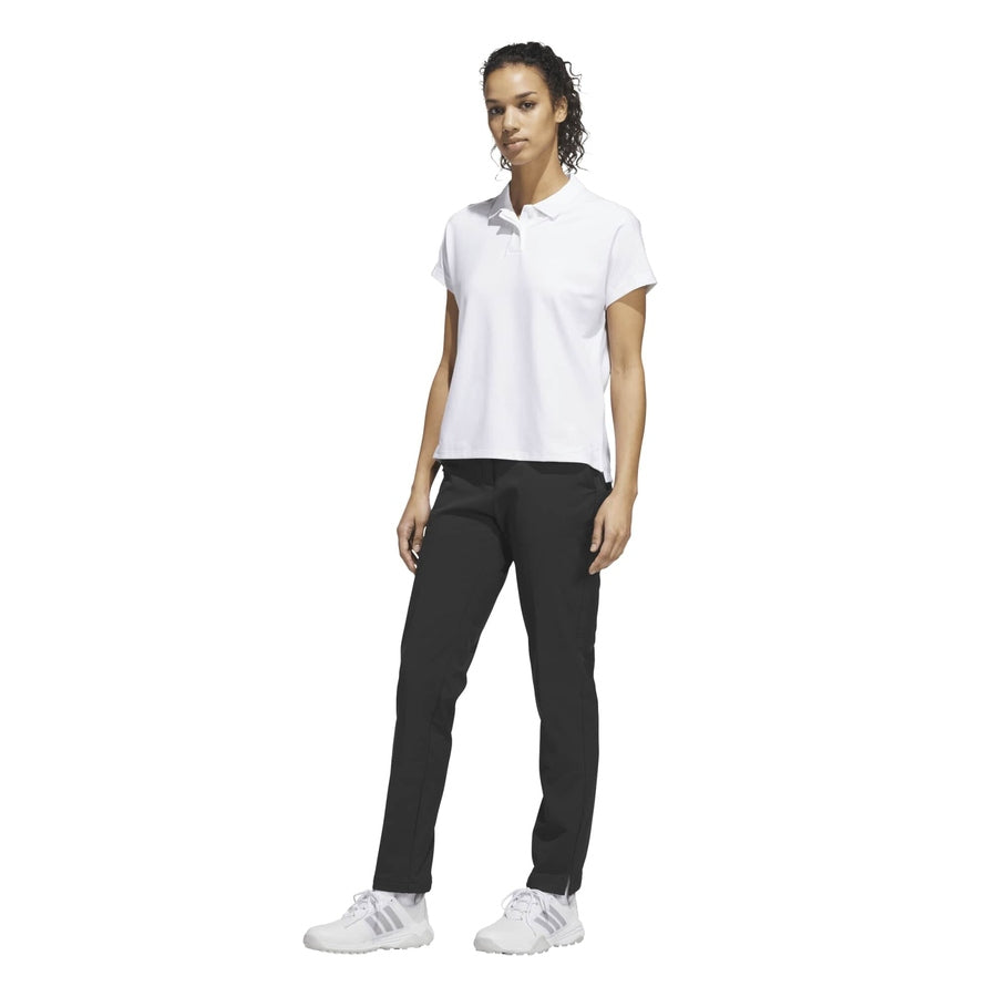 Adidas Ladies Ultimate365+ Butterspun Loose Polo Shirt - White