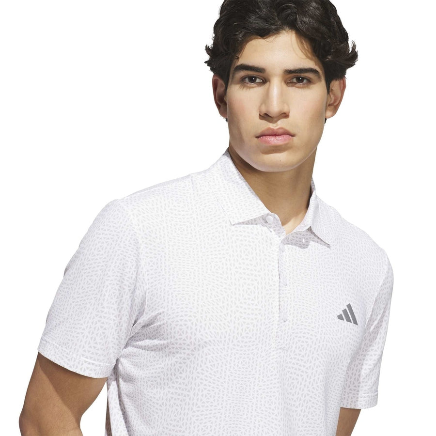Polo Adidas Ultimate365 Tour Deco à sensation de fraîcheur - blanc