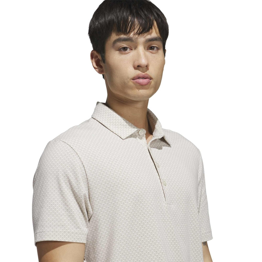 Polo Adidas Ultimate365+ Go-To imprimé - beige