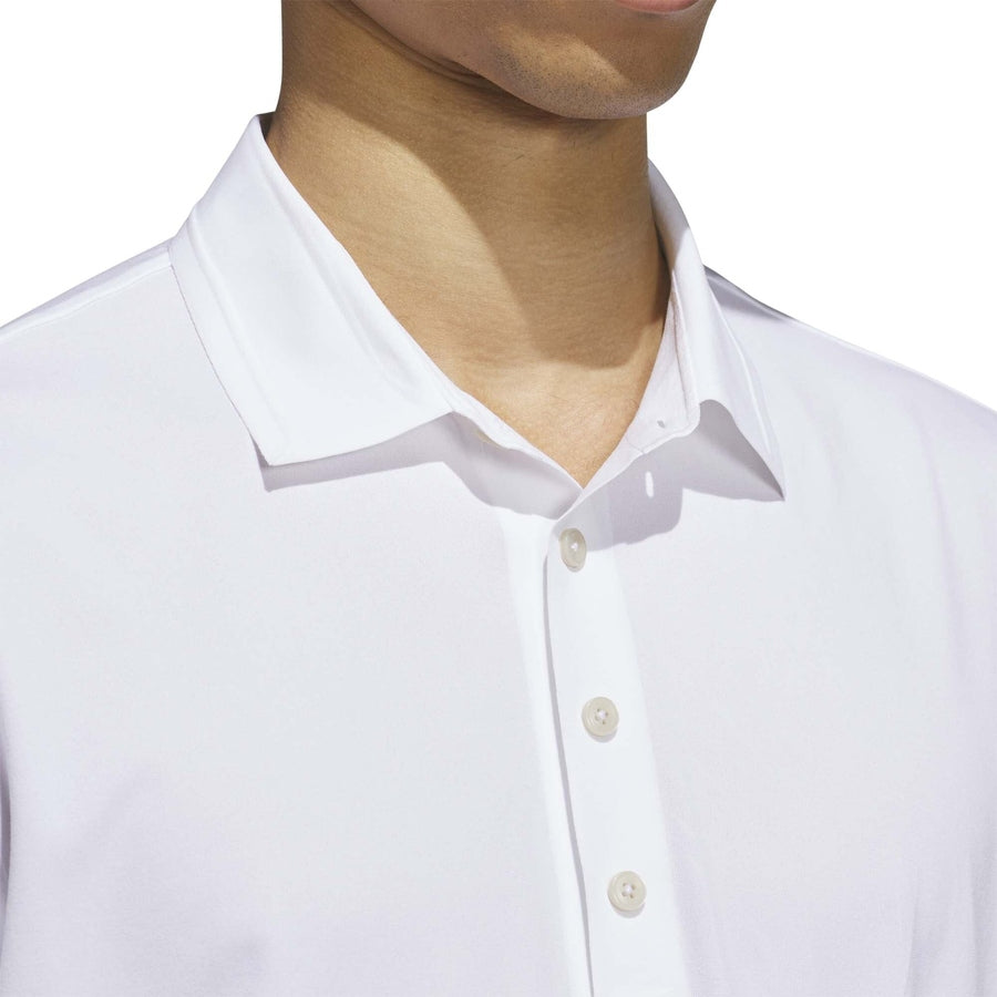 Polo de golf Adidas Ultimate365 Twistknit Tour - blanc