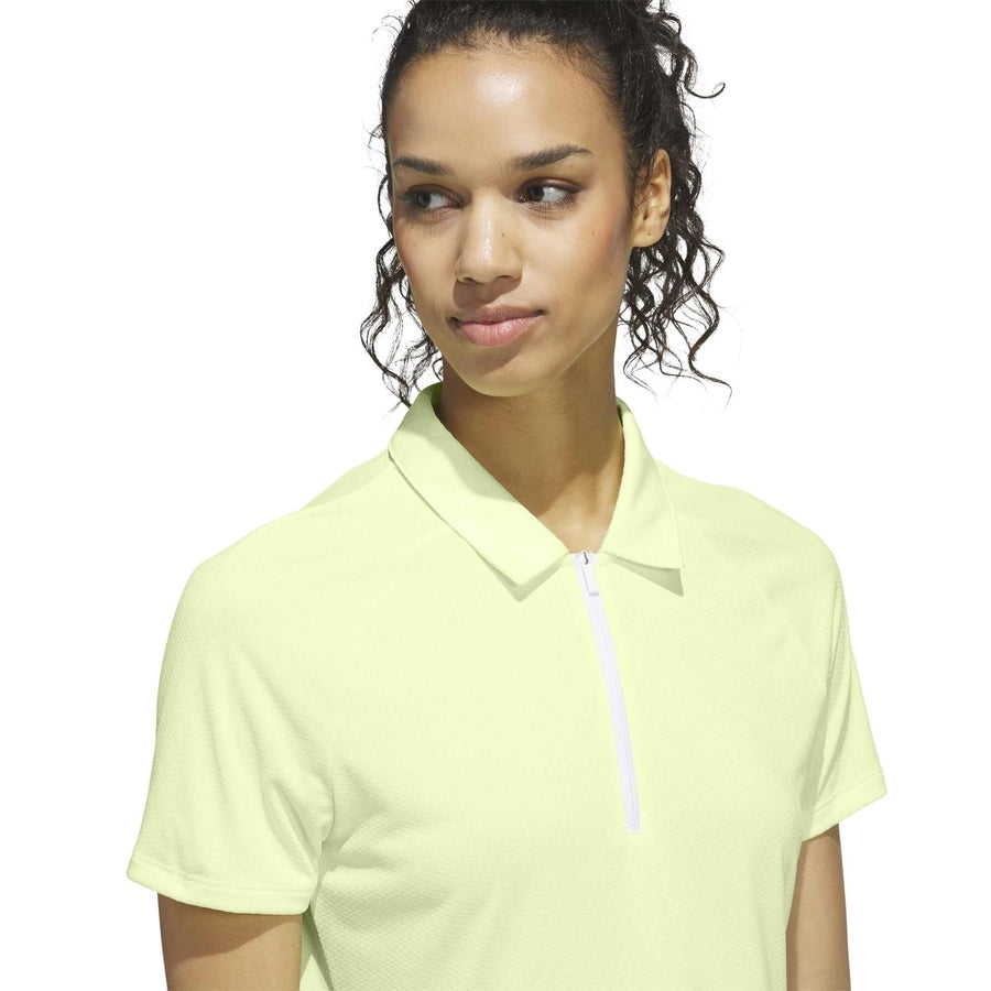 Polo Adidas Ultimate365 Melange Climacool pour femme - jaune