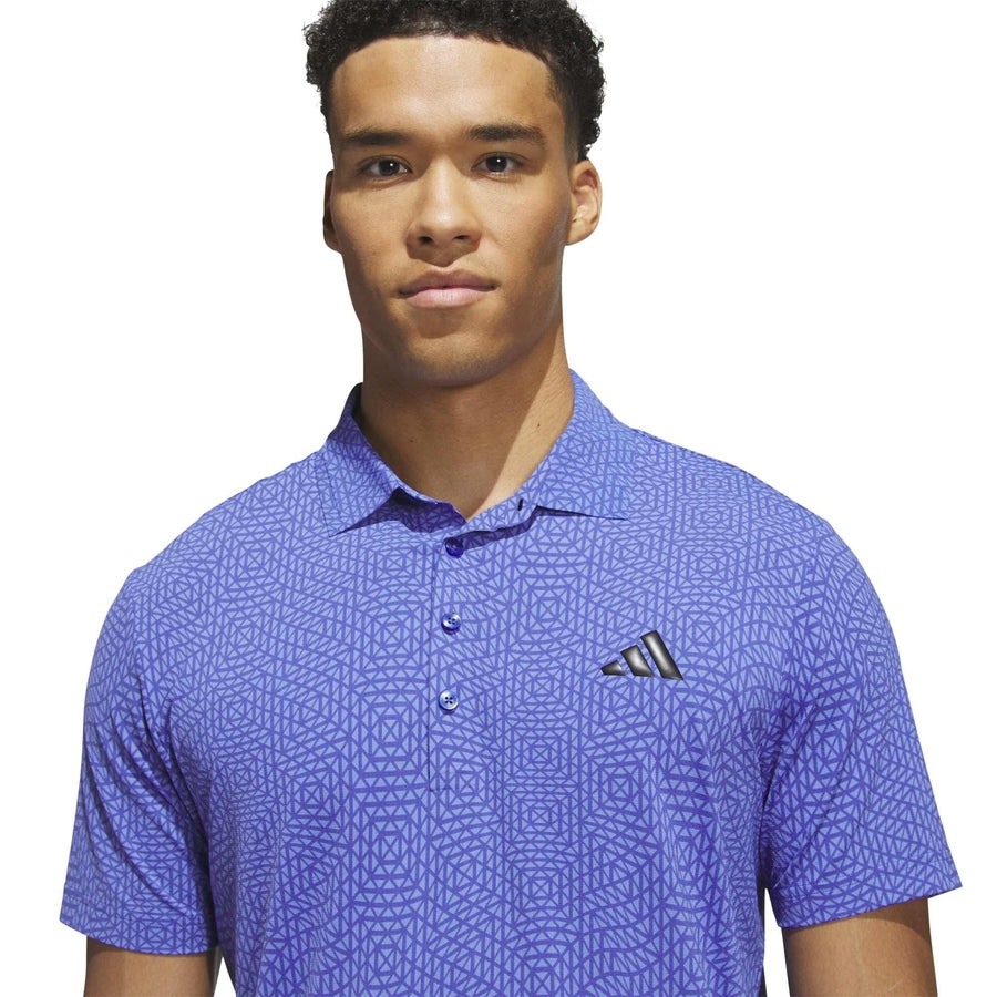 Polo Adidas Ultimate365 Tour Deco à effet frais - bleu
