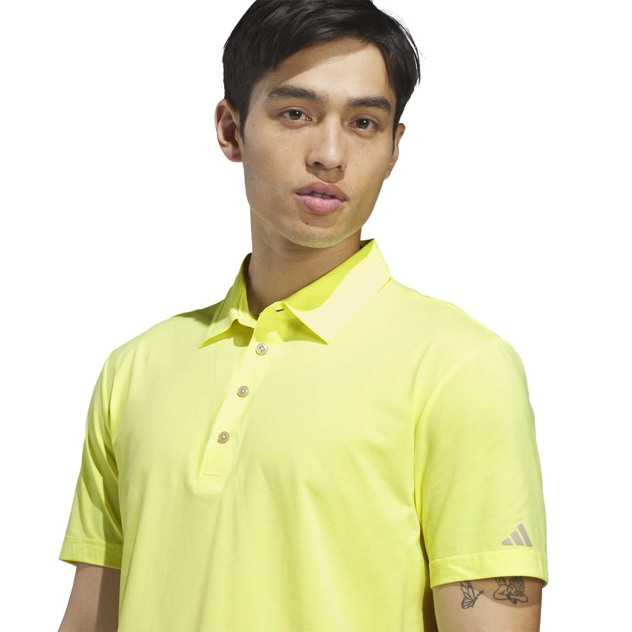 Polo de golf Adidas Ultimate365 Twistknit Tour - jaune