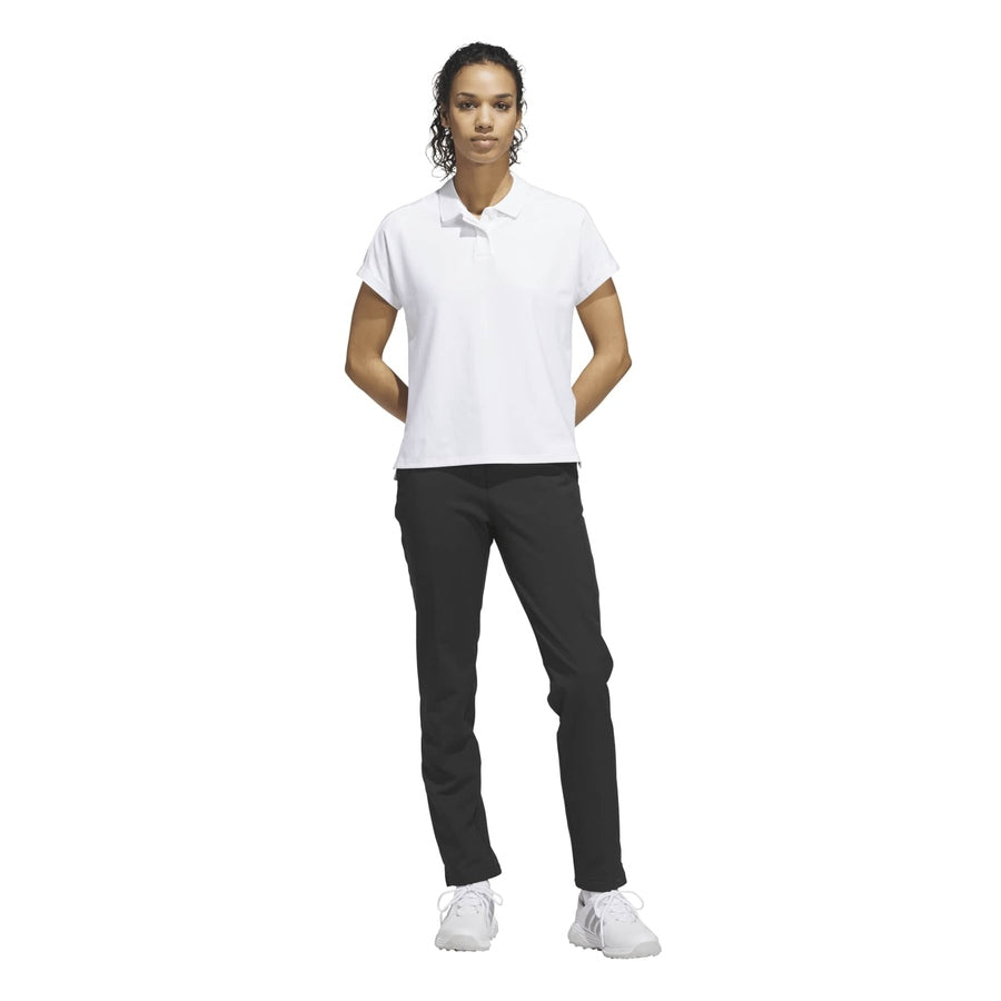 Adidas Ladies Ultimate365+ Butterspun Loose Polo Shirt - White