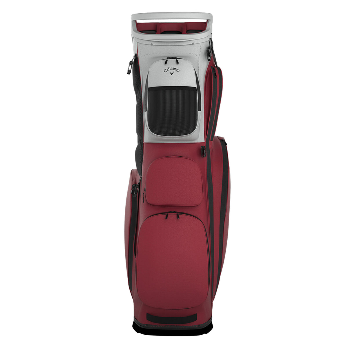 Sac de golf trépied Callaway Fairway 14 argent/cardinal, vue de face