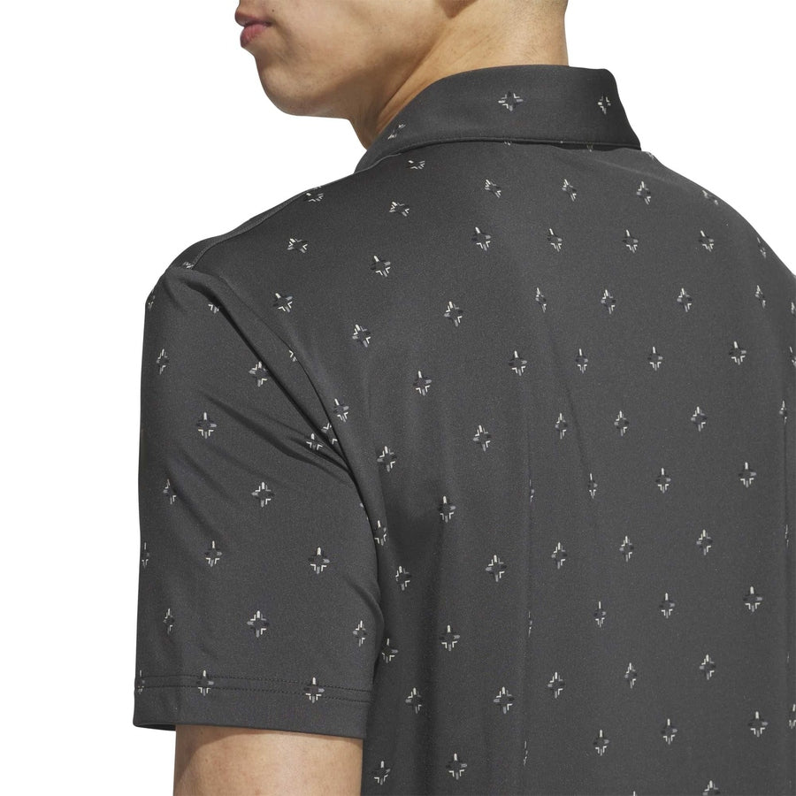 Polo Adidas Ultimate365 Essence Print Climacool - Noir