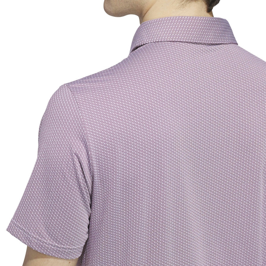 Adidas Performance Textured Polo Shirt - Purple